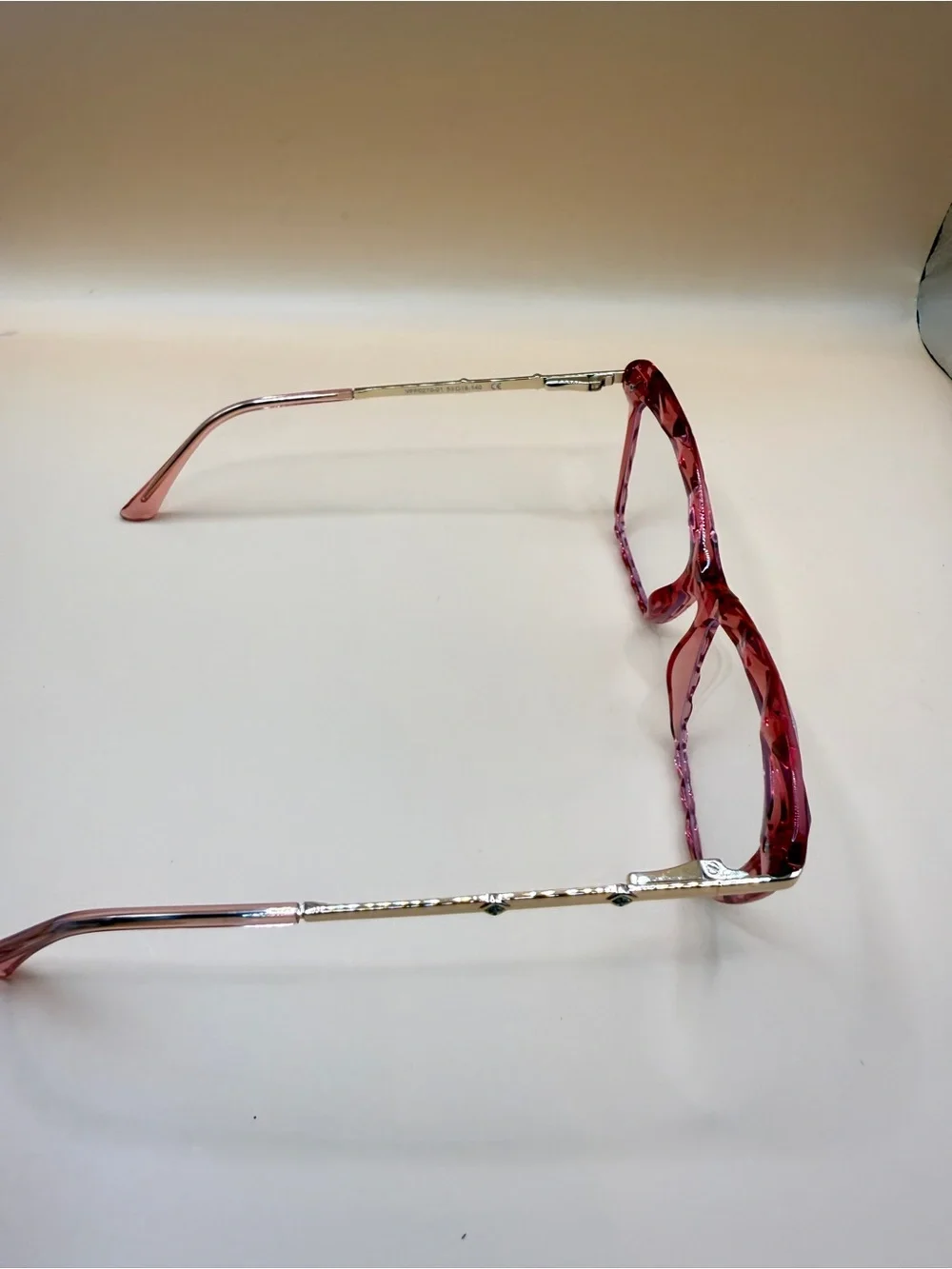 Zeelool Pink Tortoiseshell Women’s Fashion Glasses Frame, No prescription